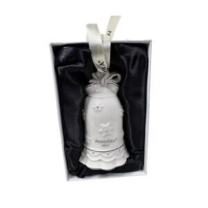 PANDORA 2017 Christmas Ornament Bell Limited Edition W/ Box Excellent!